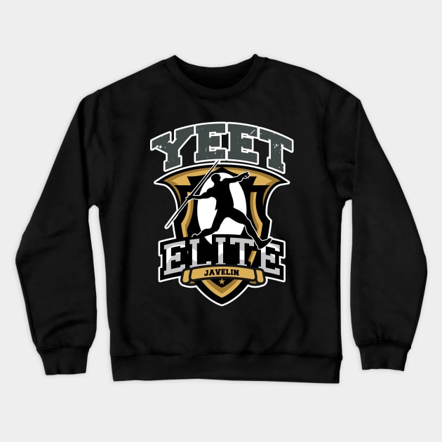 Yeet Elite Javelin Badge Track N Field Athlete Crewneck Sweatshirt by atomguy